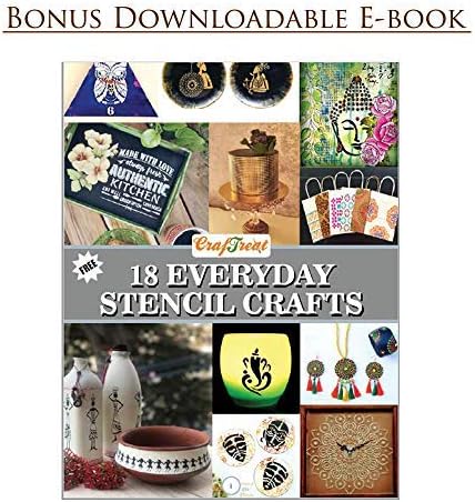 CrafTreat Reusable Wood Decor Stencils for Painting on Wood, Canvas, Paper, Fabric, Floor, Wall and Tile - Tree Bark - 6x6 Inches - DIY Art and Craft Stencils - Tree Bark Stencil
