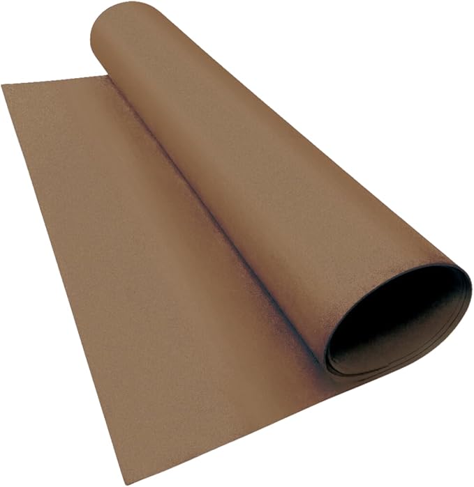 LotusFoam Large 3mm EVA Foam Sheet - 44"x 85" High Density Foam 130 kg/m3 for Cosplay, Costumes, Crafts, Flooring, Outdoor Use - 35 Colors (Pecan) - Pecan