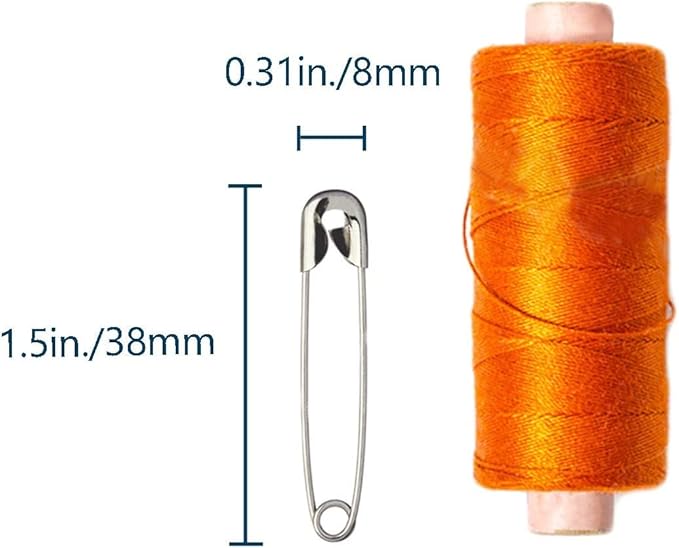 1000 Pack 1.5Inch/38mm Safety Pins - Small Safety Pins with a Convenient Box for Clothes & Home Office