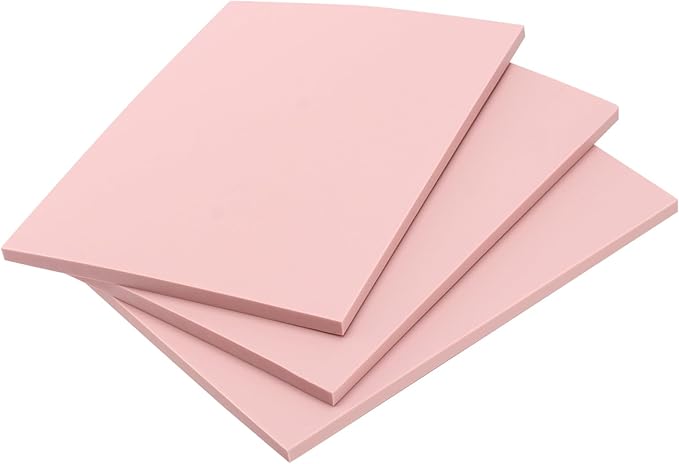 8PCS 8 x 6 Inches Pink Rubber Carving Block, Soft Rubber Stamp Carving Blocks, Rubber Linoleum Block for Craft, DIY