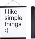 Artmag Magnetic Poster Hanger Frame, 35x25 35x24 35x48 Light Wood Wooden Magnet Canvas Artwork Print Poster Hangers Frames Hanging Kit (Black, 35")