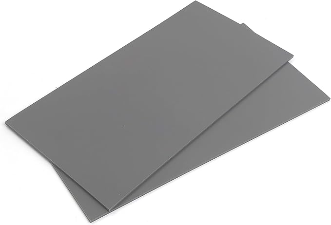 Falling in Art 6 * 12 Linoleum Carving Blocks, 2 Pack Soft Stamp Rubber Blocks for Crafts and Artists Printmaking, Gray,1/8" Thick