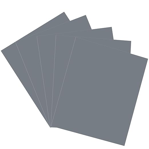 10000 Grit Sandpaper, 9 x 11 Inch Wet Dry Sand Paper Hand Abrasive Sanding Sheets for Wood Metal Automotive Sanding and Polishing, Extra Fine - 5 Sheets