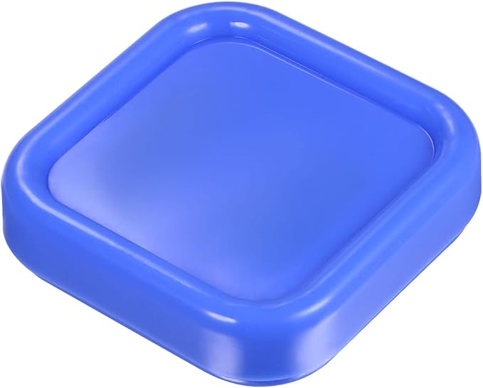 HARFINGTON Magnetic Pin Cushion Square Plastic Magnetic Sewing Pin Holder Storage Case Needle Cushion Tool for Sewing DIY Projects, Blue