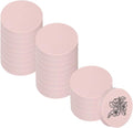 PATIKIL 24Pcs 2" Rubber Carving Blocks, Soft Linoleum Art Carving Block Round Crafts Stamp Making for Printmaking Stamps Carving Supplies, Pink