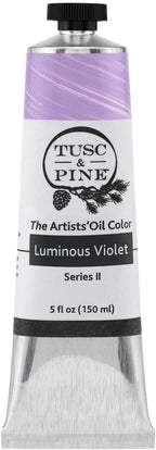 Tusc & Pine Artist Oil Paint - Luminous Violet, 150 ml, Non-Yellowing, Rich & Creamy Consistency, Maximum Pigment Load, Small Batch Milled Oil Paints Made in the USA for Professional Artists