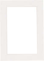 Pack of Ten Acid Free 8.5x11 Mats Bevel Cut for 7x9 Photos - Textured White Precut Matboards with Backing Boards and Self Seal Photo Mat Bags for Pictures, Photos, Framing - 4-ply Thickness