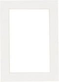 6x8 Mat for 8x10 Frame - Precut Mat Board Acid-Free Show Kit with Backing Board, and Clear Bags Textured White 6x8 Photo Matte Made to Fit a 8x10 Picture Frame Matboard for Framing, Pack of 1 Mat