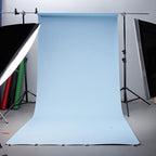 Yizhily Seamless Photography Photo Backdrop Background Paper Roll for Photoshoot 53 inches Wide x 16 feet Long, Lite Blue