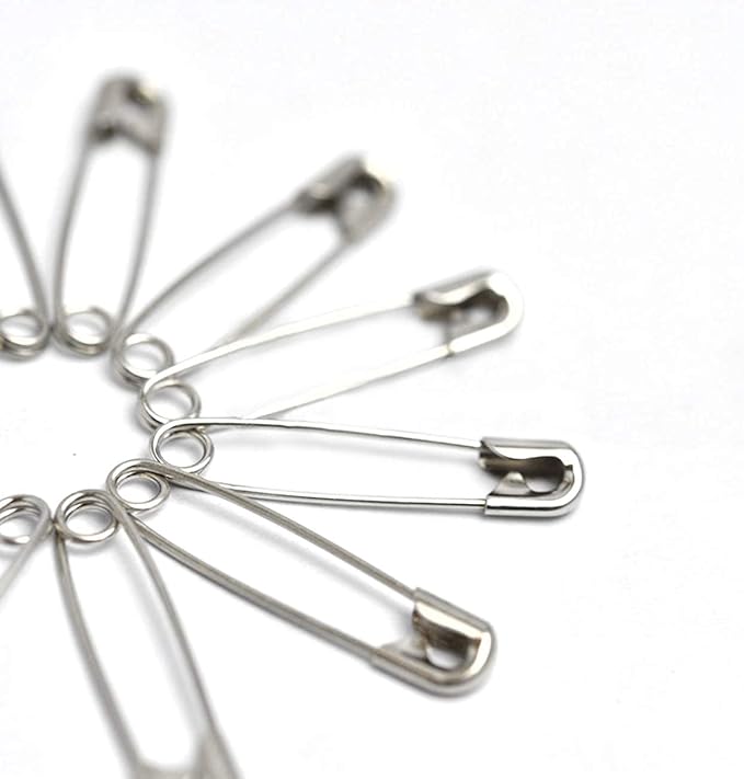 1000 Pack 1.5Inch/38mm Safety Pins - Small Safety Pins with a Convenient Box for Clothes & Home Office