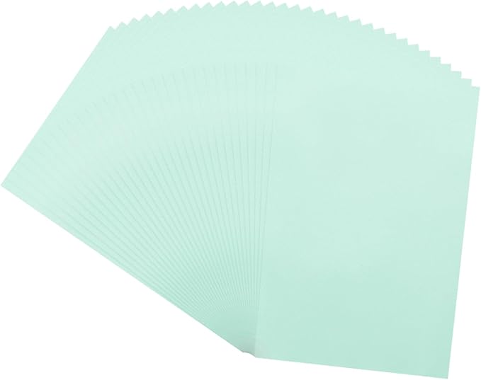 MECCANIXITY 100 Sheet Colored Vellum Paper 4" x 6", 100gsm Translucent Printable Vellum Sheets for Printing Wedding Invitations Inkjet Laser Printer, Light Blue