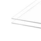 Pack of 10 Clear Acrylic Sheet 8" x 12" Cast Plexiglass Panel 1/8" Thick (3mm) Transparent Plastic Board for Sign, Craft, Display Projects, Laser Cutting, Engraving