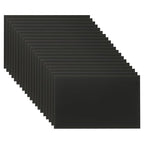 PATIKIL 2.1x3.3 Inch Anodized Aluminum Sheet Metal, 20Pcs Laser Plates Engraving Blanks 0.5MM Thin Rectangle for Crafting DIY House Laser Engraving, Black