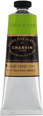 Charvin Extra Fine Professional Acrylic Paint - Anise, 60ml Tube, Triple-Milled, Lightfast Pigments, Open Stock Artist Acrylic Paints in Nature-Inspired Hues