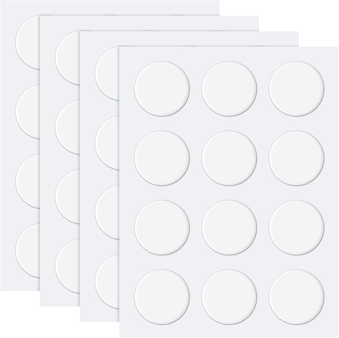 Zonon 60 Pcs Double Sided Adhesive Dots Clear Glue Point Tape Stickers Balloon Glue Round Mini No Traces Adhesive Sticker Dot Sticker for Classroom Decor Craft DIY Office (1.57 Inch/ 40 mm)