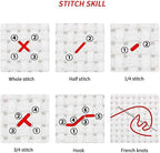 Funchey Stamped Cross Stitch Kits, DIY Cross Stitch Pattern for Adults Beginners Needlepoint Kits Embroidery Kit Arts and Crafts 11CT-Colorful Tree 16x20 inch