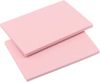 LEXININ 24Pcs Rubber Stamps, 6 x 4 x 0.3 Inches Pink Soft Rubber Linoleum Blocks Printing, Linocut Rubber Carving Block