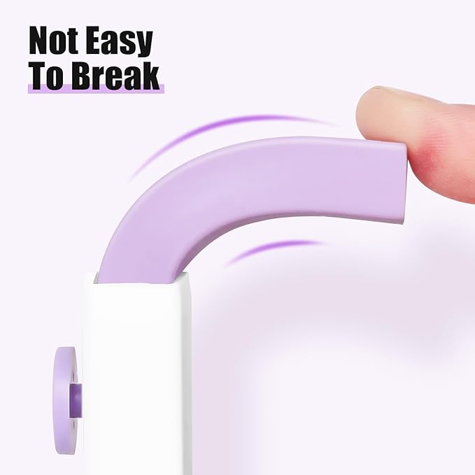 Retractable Eraser, Erasers for Pencils - 4+1 Pack Rubber Erasers - Pencil Eraser with Plastic Sleeve 4 Refill Eraser (Purple)