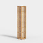 YOWOS Rotating Bookshelf Tower, 360 Display Spinning Bookcase, Bamboo Bookshelf Floor Standing Storage Rack, Wood Narrow Book Shelf Organizer for Kids&Adults(Nature, 6 Tier)
