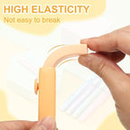 PATIKIL 4 Pack Erasers, Sliding Retractable Eraser Push Pull Cute Pencil Erasers Soft Large Easy to Clean with Plastic Sleeve for Sketching Drawing Artists Teacher Pencils, Orange