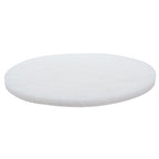 White Buffing and Polishing Pad with Hook and Loop Back | Apply Hard Wax Oils and Stain (20, 5 inch)