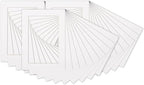 5.5x8.5 Mat for 8.5x11 Frame - Precut Mat Board Acid-Free White 5.5x8.5 Photo Matte For a 8.5x11 Picture Frame, Premium Matboard for Family Photos, Show Kits, Art, Picture Framing, Pack of 25 Mats