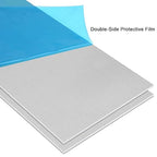 2Pack 6061 T651 Aluminum Sheet Metal 6 x 12 x 1/32(0.0315”) Inch Flat Plain Aluminum Plate Covered with Protective Film, Heat Treatable Rectangle 0.8mm Aluminum Metal Plate for Crafting, Industrial