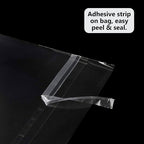 100 Pack 11 3/7 x 14 3/8 Inches Crystal Photo Sleeves Storage Bags for 11x14 Photo Mat, Art Sleeves for Prints