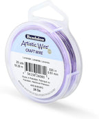 Artistic Wire, 24 Gauge Tarnish Resistant Colored Copper Craft Wire, Lavender, 20 yd
