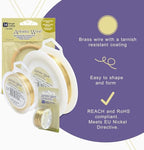 Artistic Wire, 26 Gauge Tarnish Resistant Brass Craft Wire, 311 ft