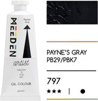MEEDEN Artist Grade Oil Paint: Payne's Gray - 60ml/2oz Tube - Professional Art Paints for Canvas Painting
