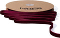 LaRibbons Thin Velvet Ribbon 3/8 Inch x 25 Yards, Burgundy Velvet Ribbon for Christmas Tree, Gift Wrapping, Wreath Bow, Outdoor Decoration