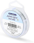 Artistic Wire, 22 Gauge Tarnish Resistant Colored Copper Craft Wire, Grey, 15 yd