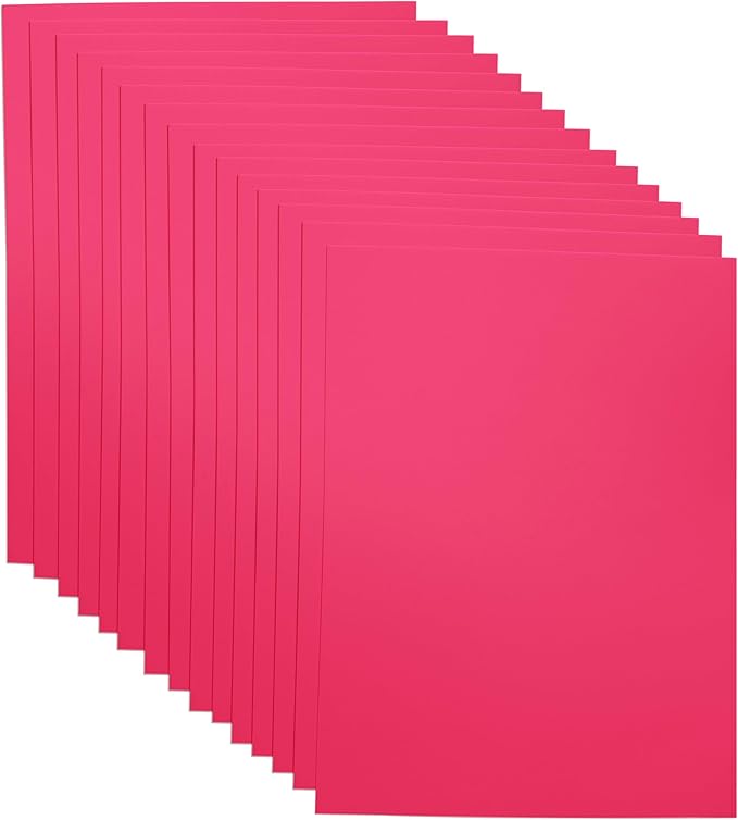 Hot Pink EVA Foam Sheets for Crafts, 9 x 12 Inch, 2mm Thickness, 15 Pack – Ideal for DIY Arts and Crafts, Foam Paper for Kids, Cosplay and Costumes