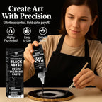 BALTIC DAY Black Abyss Epoxy Resin Pigment Paste XL (191g/6.7oz) – Opaque Epoxy Dye & High Concentration Coloring Paste, Mica Powder Alternative for Resin Art, Jewelry, Tumblers, River Tables & Crafts