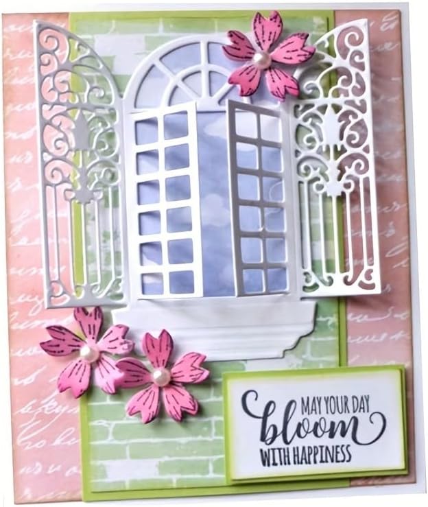 Lapoo Festivals Metal Cutting Die for Scrapbooking - Durable, Cut Stencils for DIY Scrapbook Photo Album Decorative Paper Card, Card Making Supplies, Embossing (Eid Window 4 x 3.5 in)