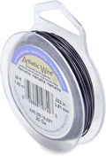 Artistic Wire, 20 Gauge Silver Plated Tarnish Resistant Colored Copper Craft Wire, Hematite, 25 ft
