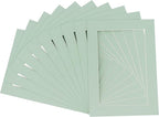 6x8 Mat for 8x10 Frame - Precut Acid-Free Honeydew Green Photo Matte Board for Picture Framing, Family Photos, Show Kits, Art - Premium Matboard Pack of 25