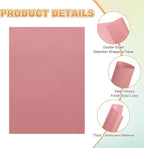 MECCANIXITY 100 Sheet Colored Vellum Paper 5.9" x 8.3", 100gsm Translucent Printable Vellum Sheets for Printing Wedding Invitations Inkjet Laser Printer, Pink