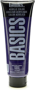 Liquitex BASICS Acrylic Paint, 250ml (8.5-oz) Tube, Dioxazine Purple