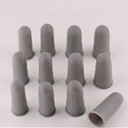 Finger Protectors [Flex Series - 12-Pack] Silicone Non-Stick Finger Covers [Grey - Small (6) / Medium (6)] for Hot Glue | Sewing | Wax | Rosin | Resin | Honey | Adhesives | Scrapbooking