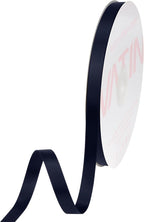 VATIN Double Face Deep Navy Blue Satin Ribbon 3/8" Continuous 50 Yards,Navy Blue Polyester Fabric Ribbon use for Bows Bouquet, Gift Wrapping, Floral Arrangement Wedding Decoration