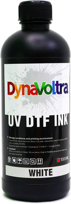 1000ML White UV DTF Ink for UV DTF Printer – Compatible with Ep XP600 TX800 i3200 L805 1390 DX5 DX6 DX7 i1600 DX10 – Fast-Drying, Opaque Direct to Film Ink for Sticker Printing (White)