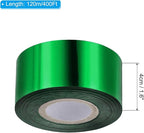 PATIKIL 1.6"x400Ft Hot Stamping Foil Paper,Heat Transfer Hot Stamping Paper Foil Roll for Leather DIY Logo Decor Craft Gift Card Package Scrapbook,Green