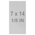 6061 T651 Aluminum Sheet Metal 7 x 14 x 1/8 (0.125”) Inch Flat Plain Aluminum Plate Covered with Protective Film, Heat Treatable Rectangle 3MM Aluminum Metal Plate for Industrial