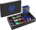 DND Dice Tray & Tower Storage Box, 4 in 1 D&D Dice Holder Case (Dice Rolling Tray, Dice Roller Tower, Dice & Miniature Storage), Great RPG Accessories Gifts for Dungeons and Dragons MTG DM & Player