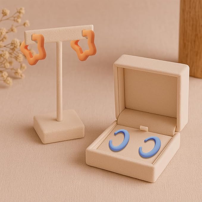 Polymer Clay Cutters - 15 Shapes Jewelry Earrings Cutter, Polymer Clay Cutters for Jewelry, Earring Making Kit with Storage Box
