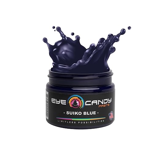 Eye Candy Blue Resin Pigment Paste Suiko Blue (2 oz Paste / 4 oz Jar) | Epoxy, Resin Art Paste | Highly Pigmented