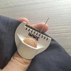 Sewing Finger Ruler for Even Stitches, Magnetic Seam Guide Sewing Kit Supplies Non-Slip Template Mini Measuring Gauge 4mm 3mm 2mm, Quilting Templates Precision Sewing DIY Handmade Sewing Tool (White)