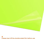 uxcell 4Pcs A4 Gel Light Lighting Filter Overlay Transparent Color Correction Plastic Vinyl PVC Sheets Photography Television Fluorescent Green,0.3mm